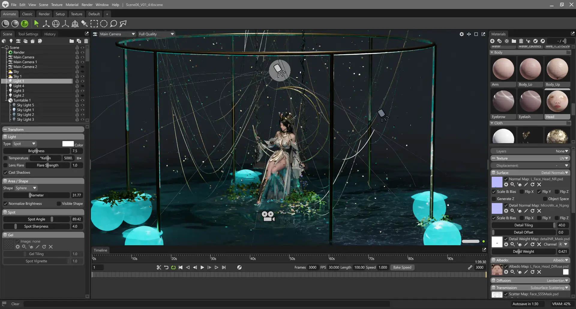 融合东西方美学的3D奇幻女祭司角色:李东贤的3D角色美学与技术工作流揭秘-次世代模型库 融合东西方美学的3D奇幻女祭司角色:李东贤的3D角色美学与技术工作流揭秘-次世代模型库