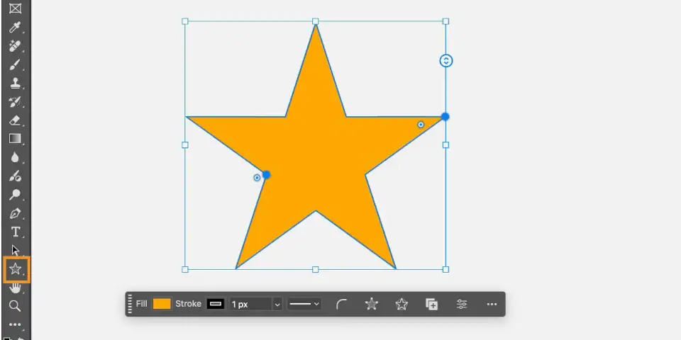 Adobe Photoshop 26.10 星型工具 Adobe Photoshop 26.10 星型工具