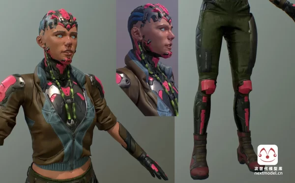 赛博朋克女性角色 Azumi