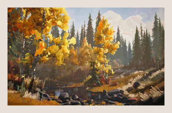 绝了！艺术家竟然用UE5与Substance 让3D景观看起来像一幅画