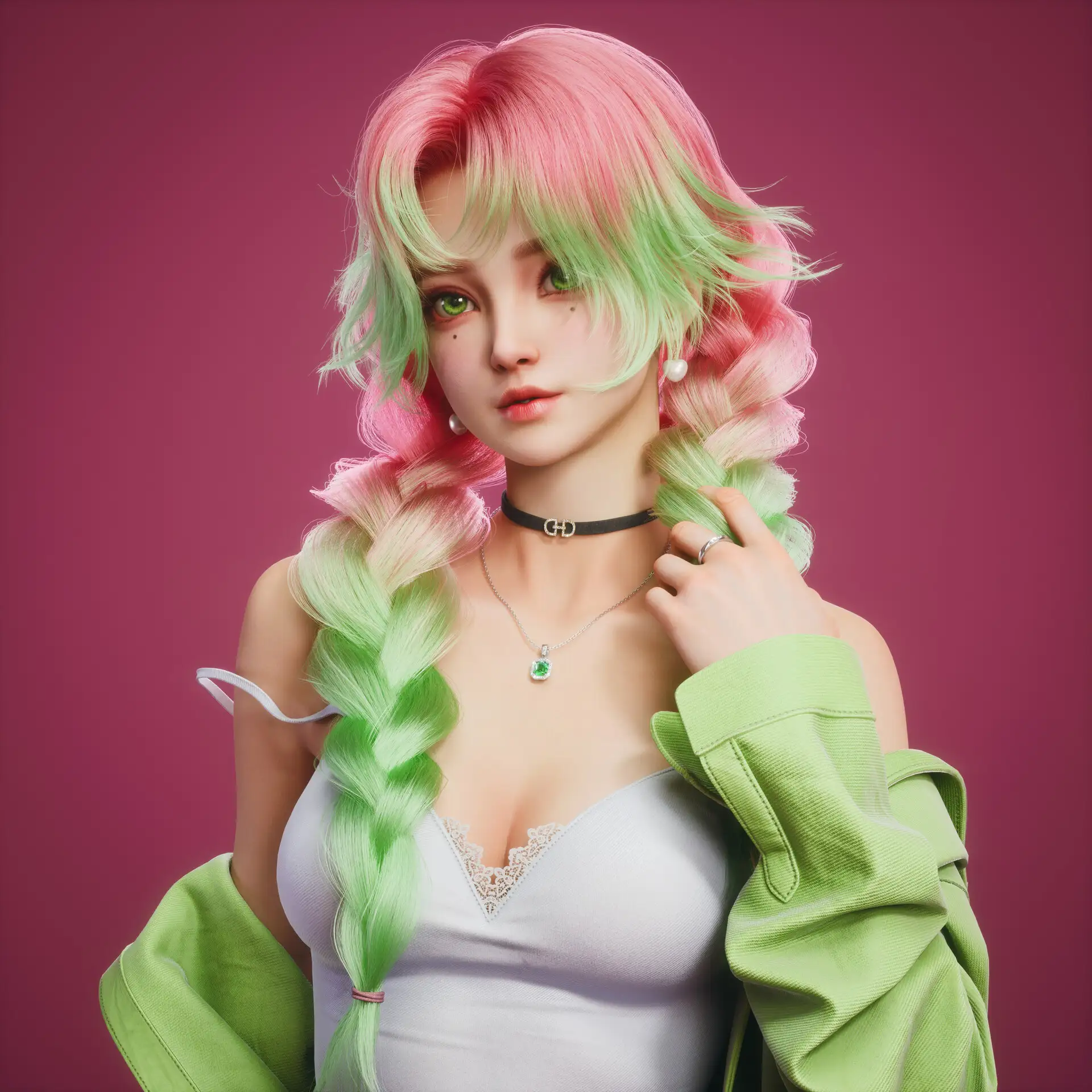 《鬼灭之刃》恋柱蜜璃侧面