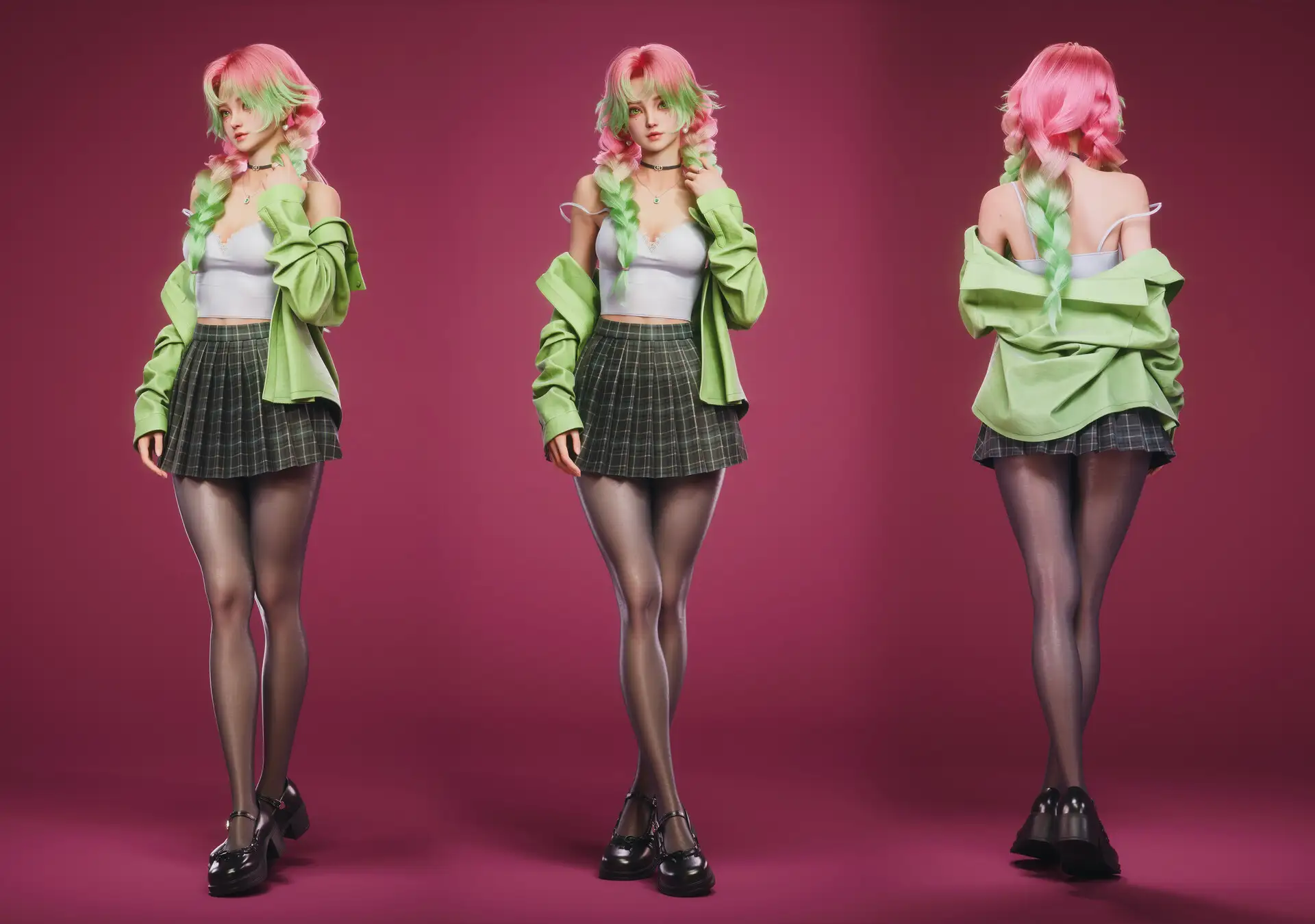 《鬼灭之刃》恋柱蜜璃三个角度