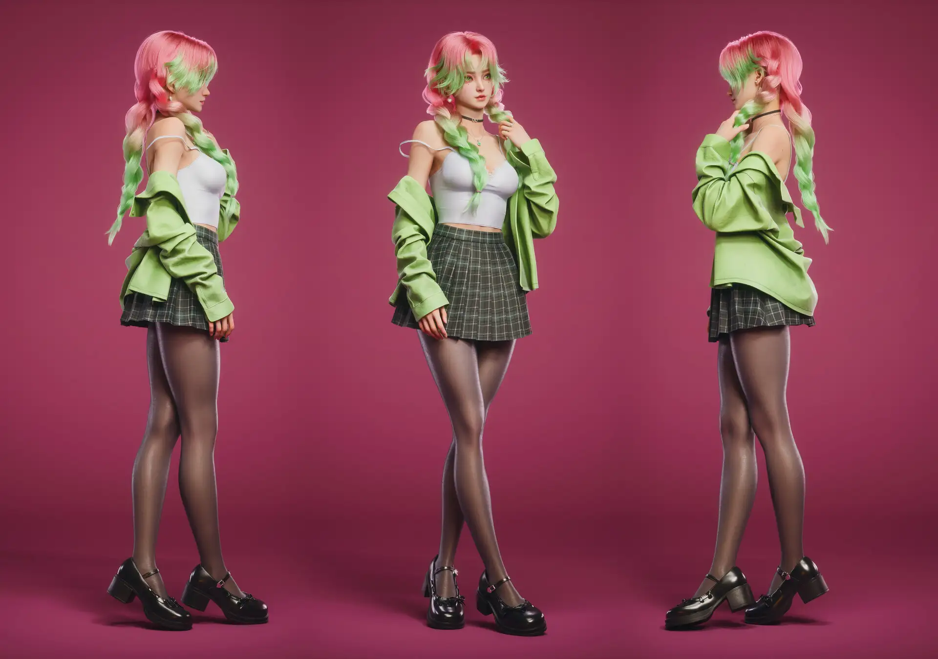 《鬼灭之刃》恋柱蜜璃三个角度