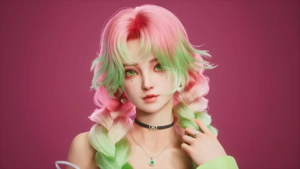 3D艺术家使用Maya与UE5重塑《鬼灭之刃》恋柱蜜璃