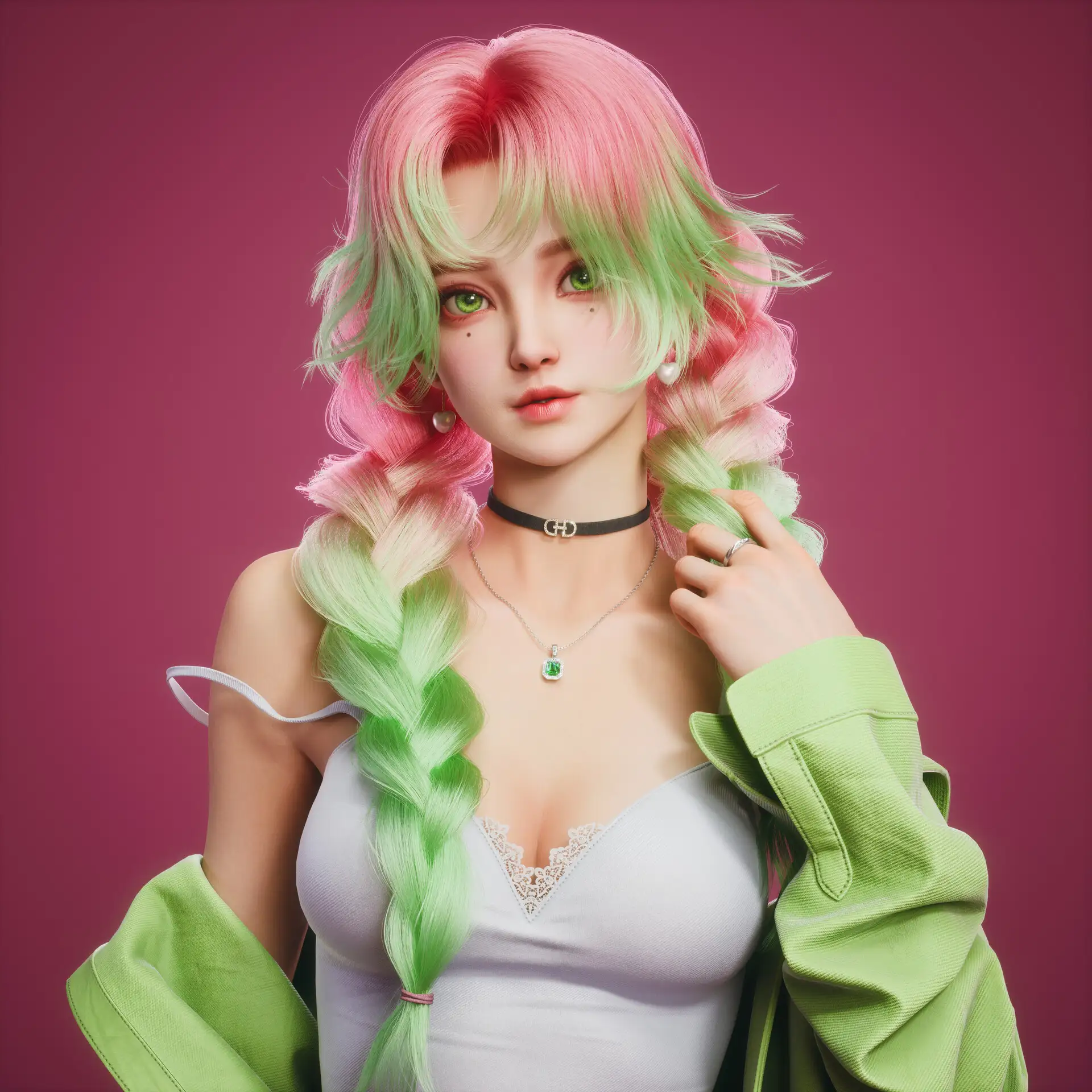 《鬼灭之刃》恋柱蜜璃半身像