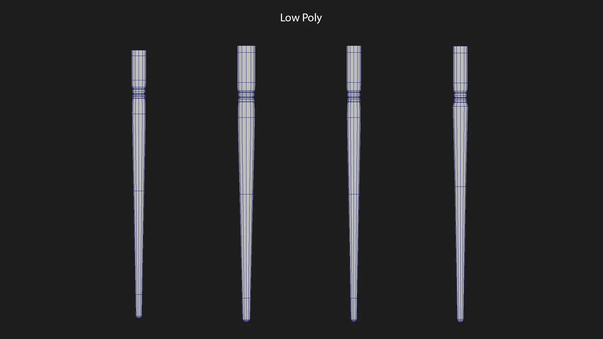 在V-Ray与XGen中打造逼真画笔:技术全解析-次世代模型库 Maya界面中画笔刷低多边形建模布线