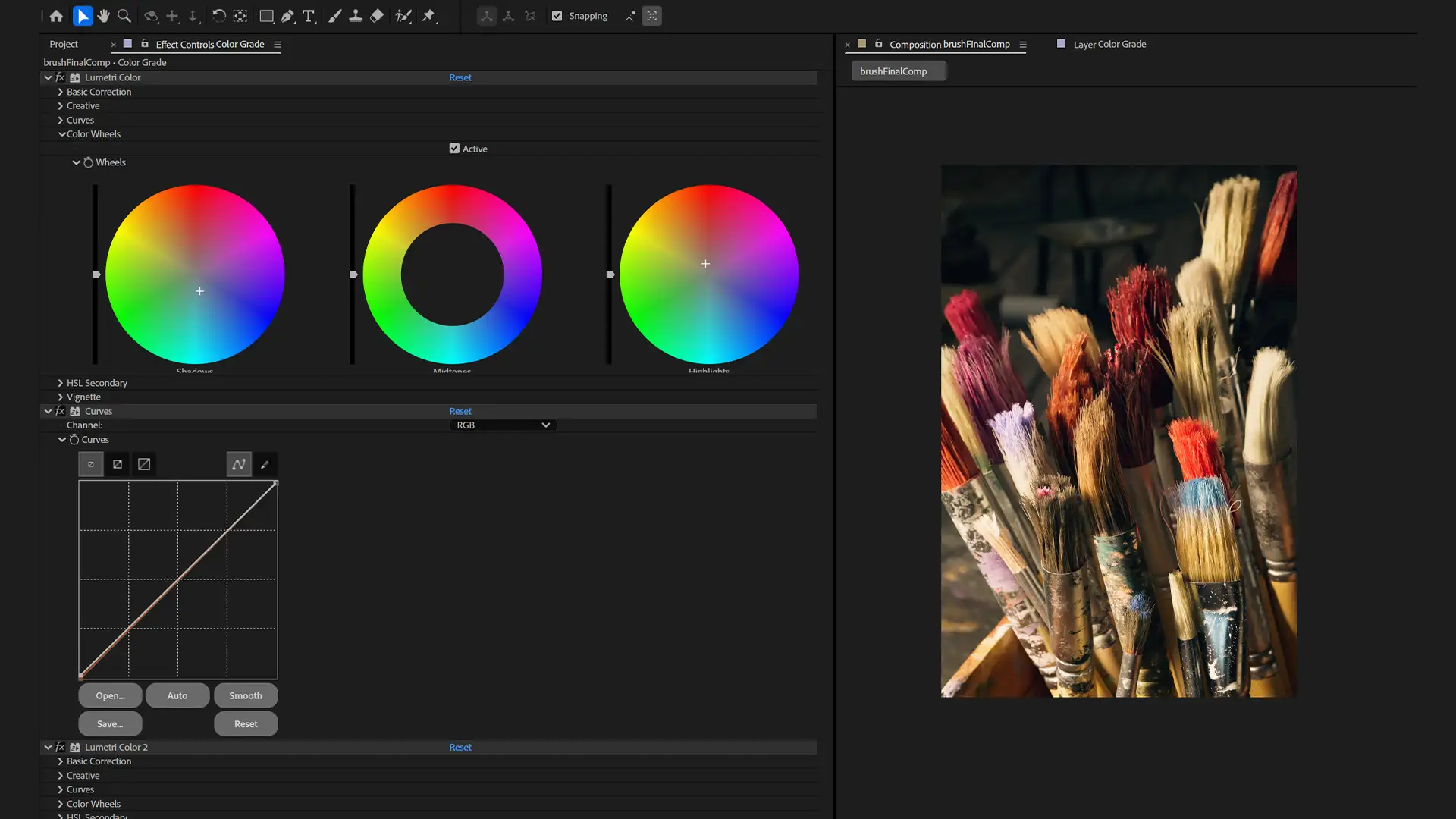 绘画笔刷渲染调色