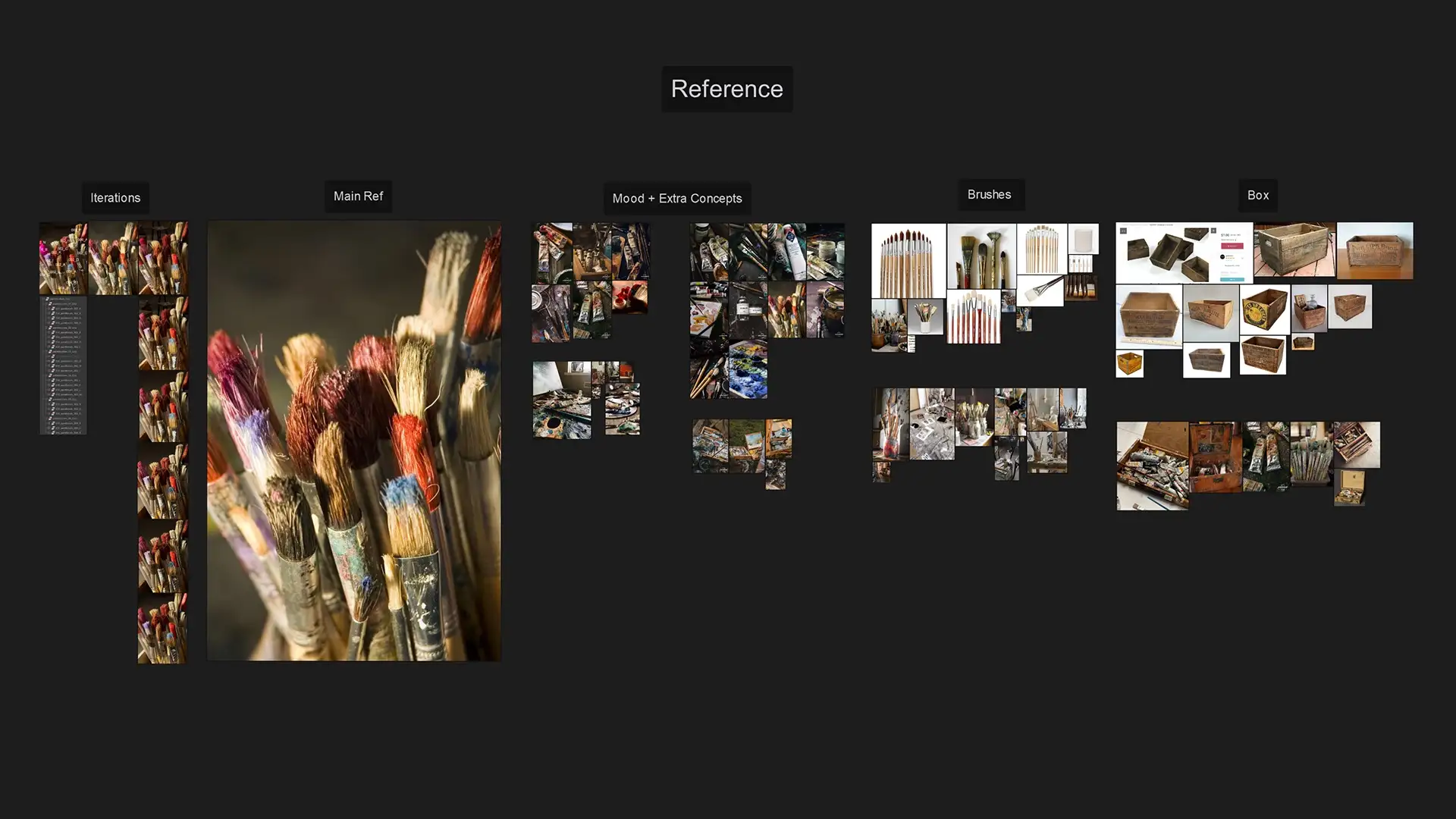 在V-Ray与XGen中打造逼真画笔:技术全解析-次世代模型库 绘画笔刷相关的参考图