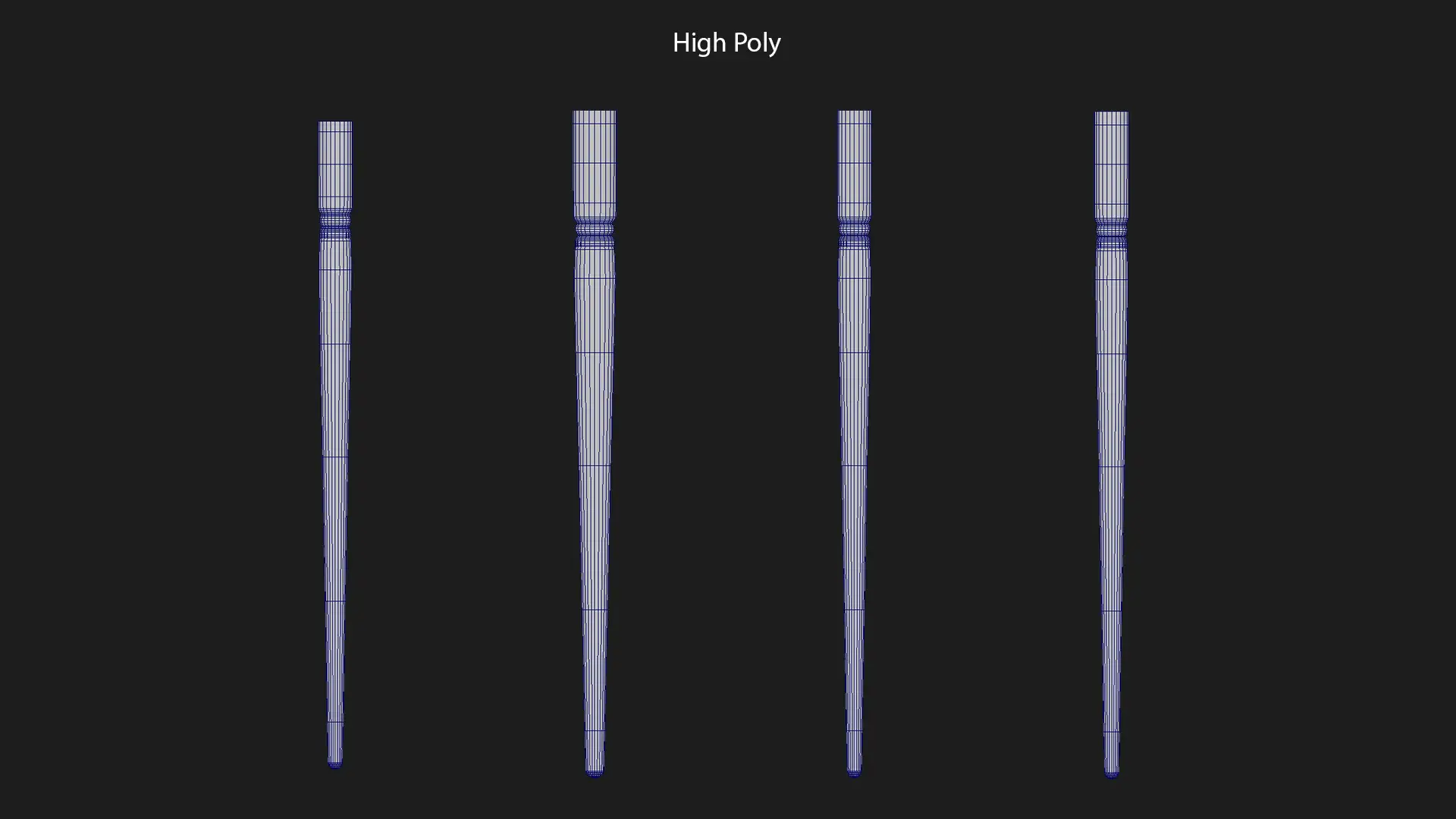在V-Ray与XGen中打造逼真画笔:技术全解析-次世代模型库 Maya界面中画笔刷高模布线