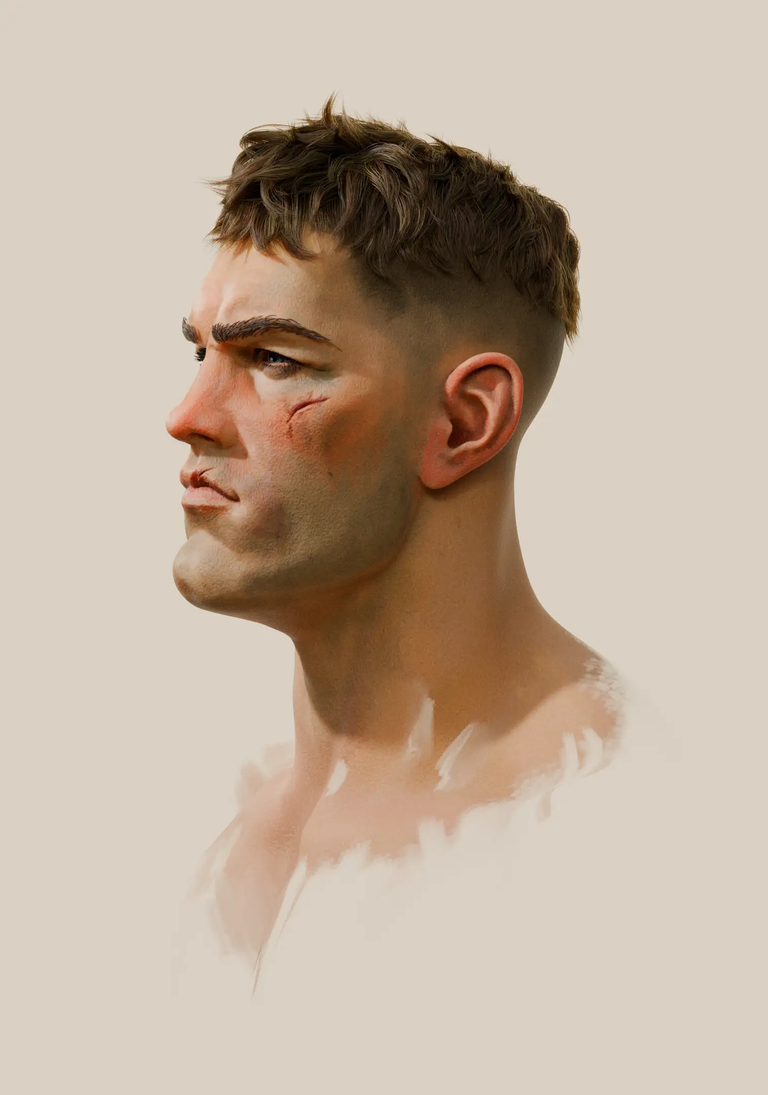 欣赏这款完全使用Blender创作的惊艳雕塑-次世代模型库