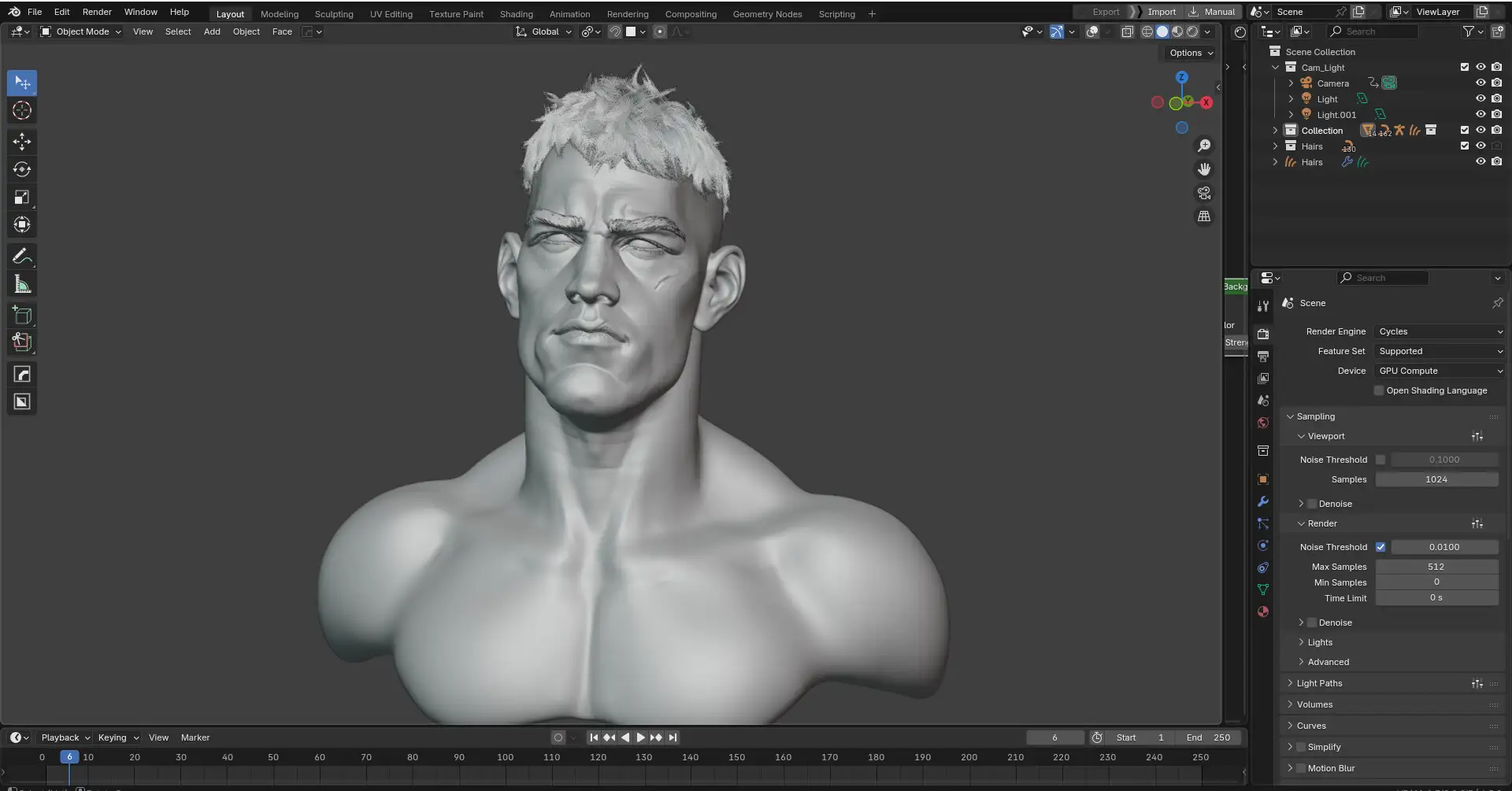 欣赏这款完全使用Blender创作的惊艳雕塑-次世代模型库