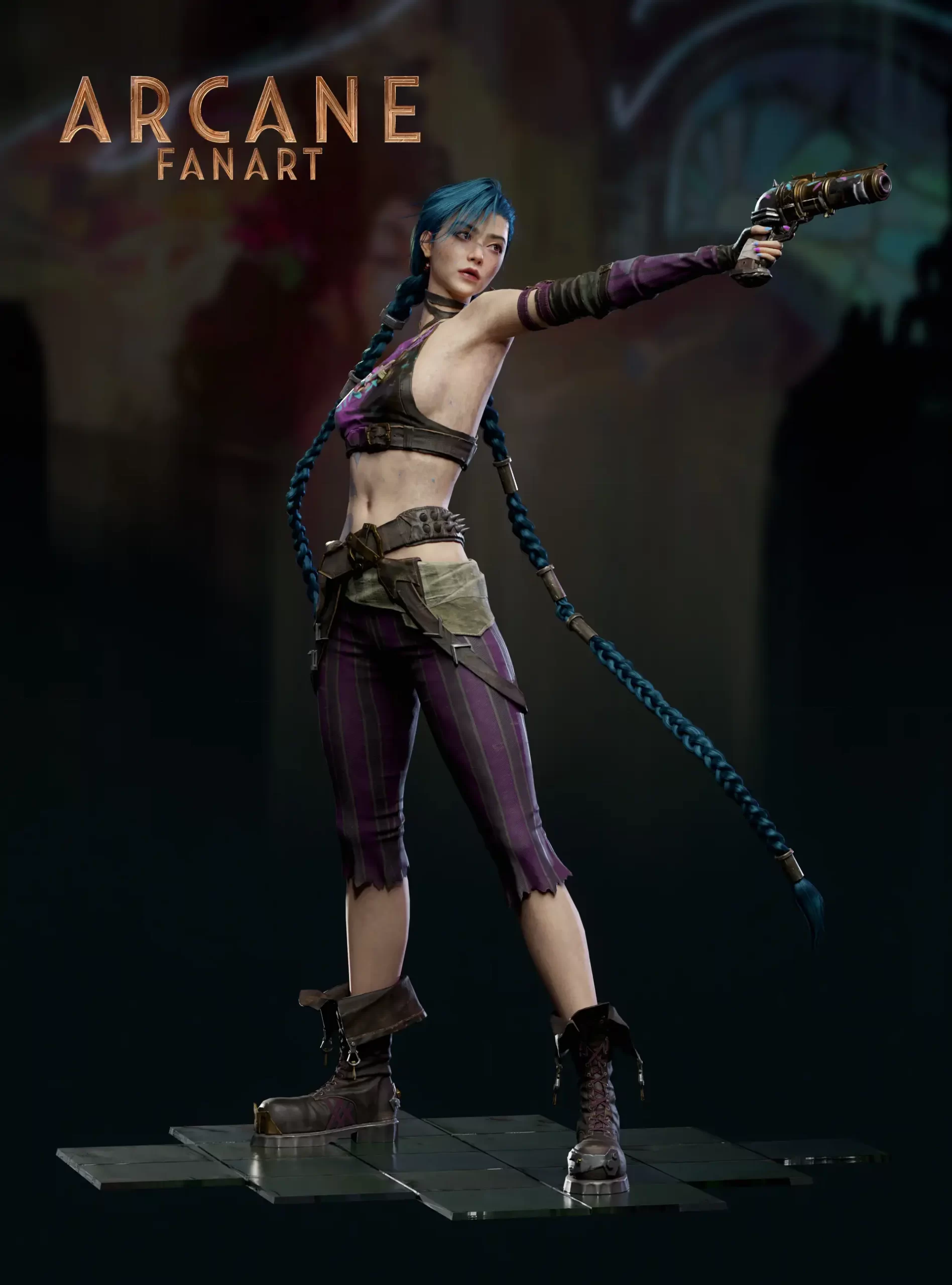 《双城之战》金克丝3D模型