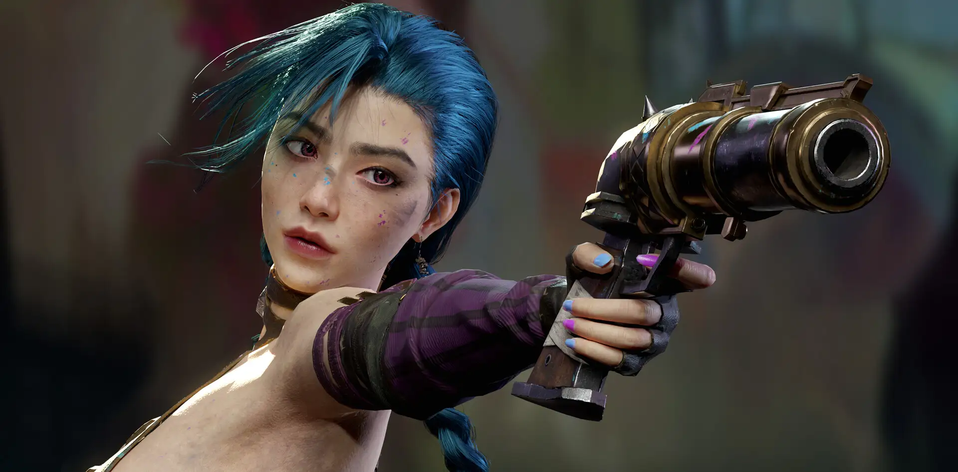 重塑金克丝：Ji Chang Choi融合亚洲特征与《双城之战》美学的3D创作-次世代模型库