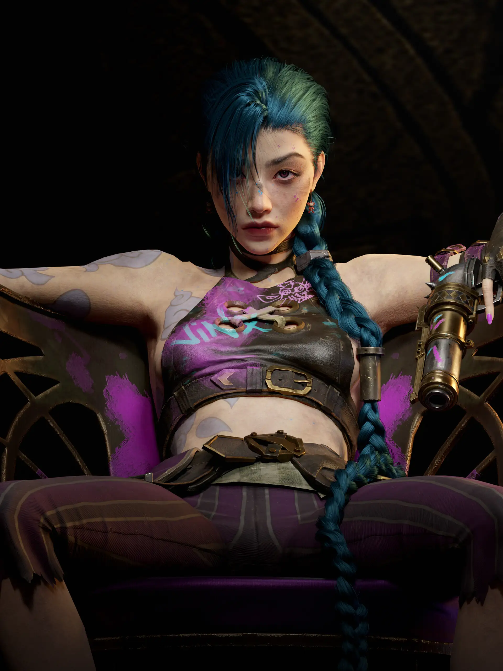 重塑金克丝：Ji Chang Choi融合亚洲特征与《双城之战》美学的3D创作-次世代模型库