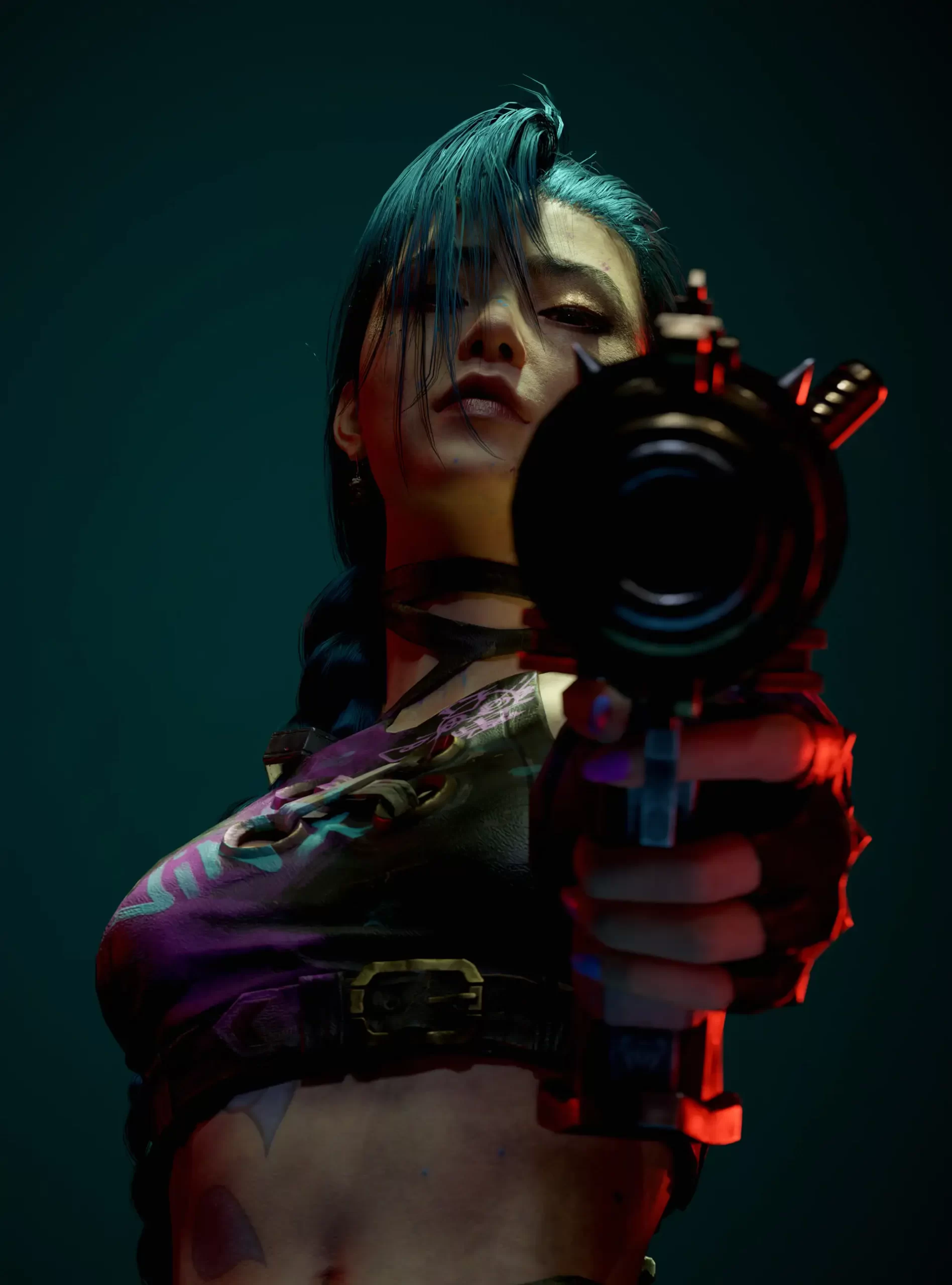 重塑金克丝：Ji Chang Choi融合亚洲特征与《双城之战》美学的3D创作-次世代模型库