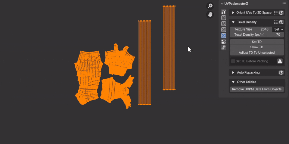 UVPackmaster 3.4.2 for Blender 推出一键UV重打包功能-次世代模型库 UVPackmaster 3.4.2 支持纹理密度控制