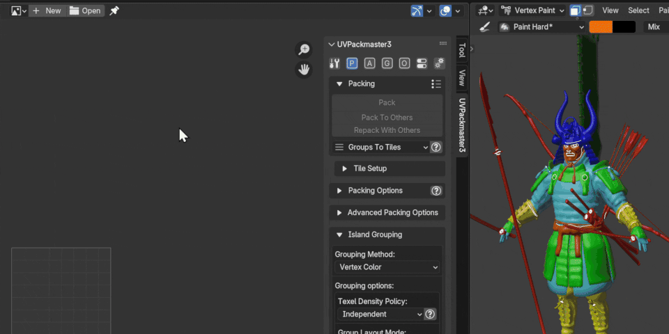 UVPackmaster 3.4.2 for Blender 推出一键UV重打包功能-次世代模型库 UVPackmaster 3.4.2
