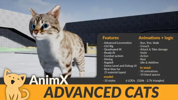 猫模型+90组猫科动物动画