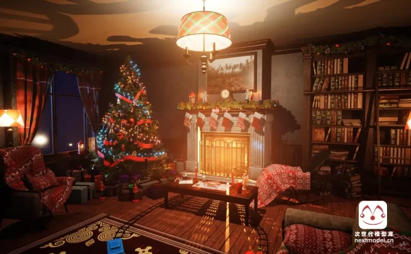 圣诞节主题室内环境