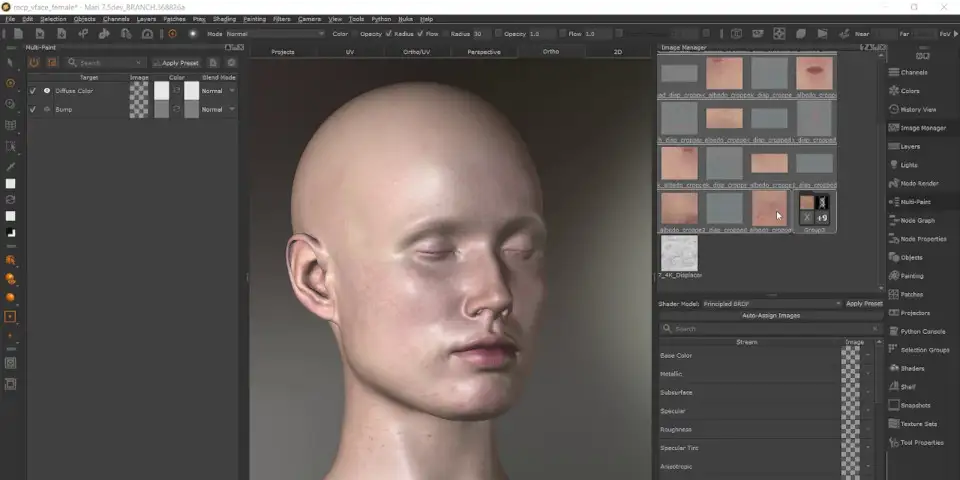 Mari 7.5 新功能多通道同步绘制 Mari 7.5 新功能Multi-Paint(多通道同步绘制)