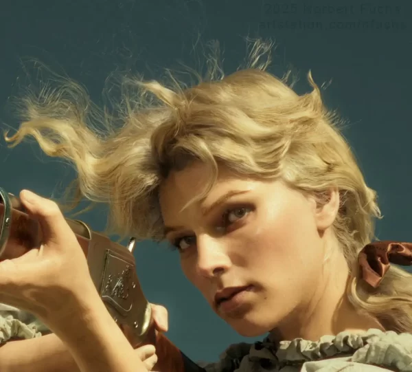 使用 UE5 与 Substance 3D 基于 AI 概念打造逼真女牛仔肖像