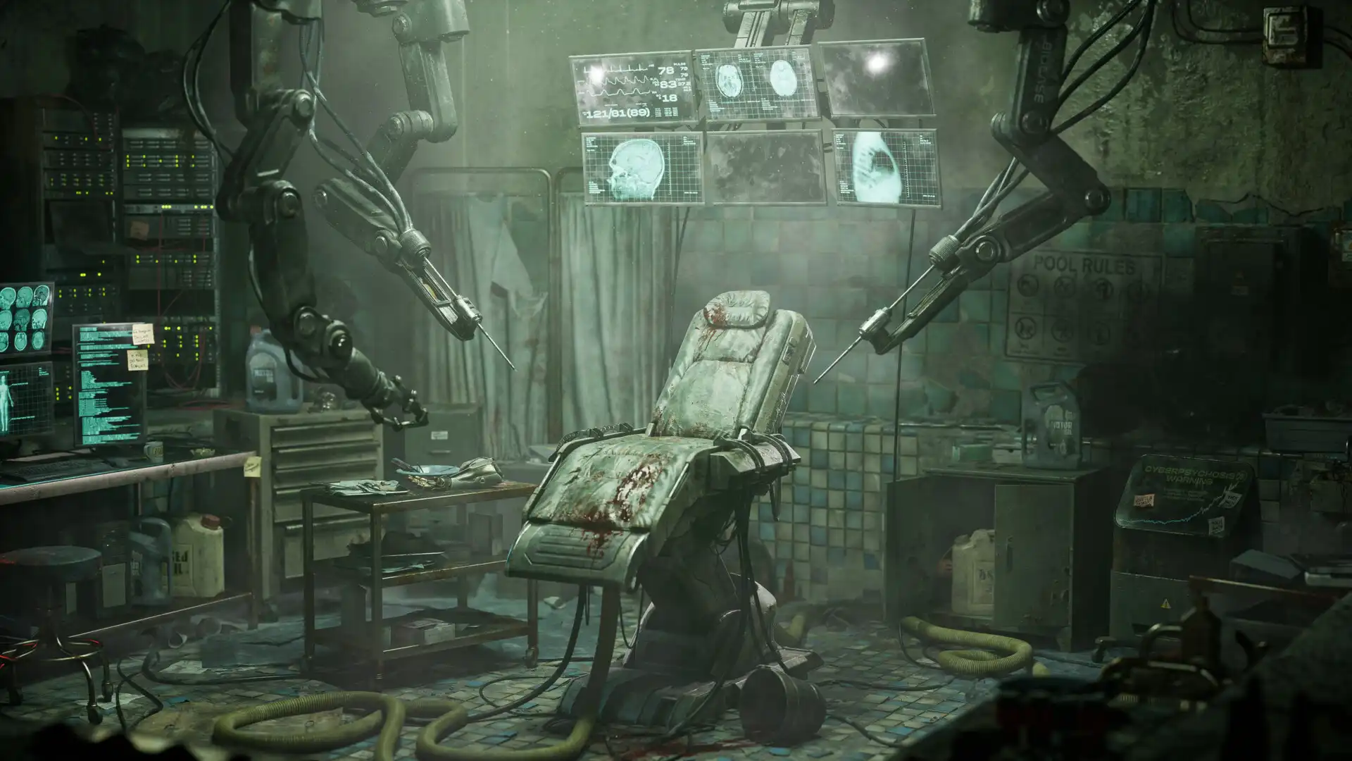 受《寂静岭》与《赛博朋克2077》启发的诡异 UE5.6 环境场景-次世代模型库