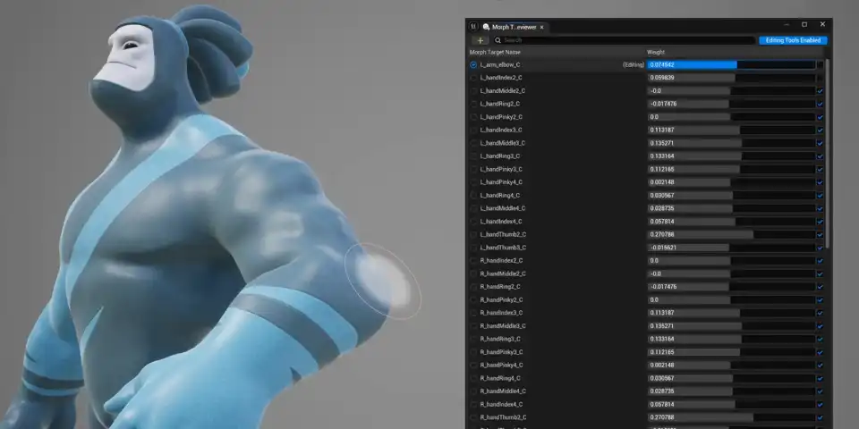 Unreal Engine 5.7 Morph Target Viewer：在 UE5 中直接查看形态目标与融合形变（实验性）