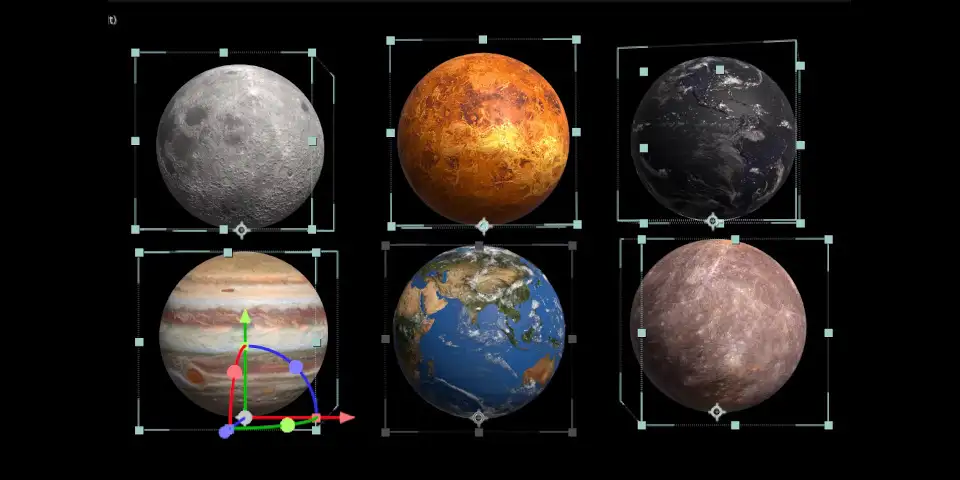 After Effects 25.6 多个 3D 图层共用一个操控器界面  