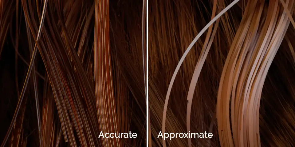 Standard Hair 着色器新增散射模式