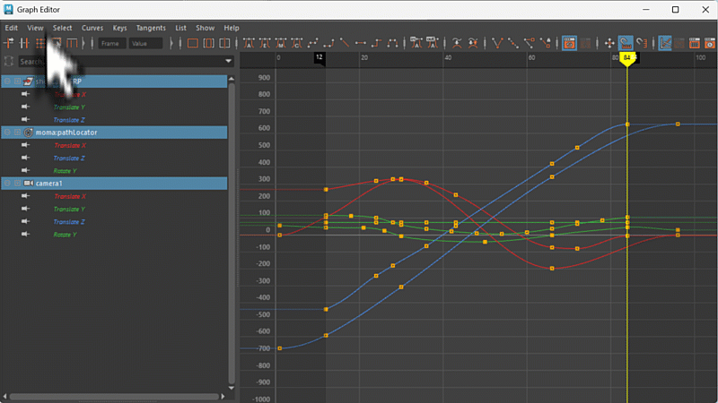 Maya 2026.3 动画：Graph Editor 新增“通道集”