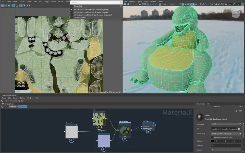 LookdevX：增强 MaterialX 支持与 AI 纹理集成