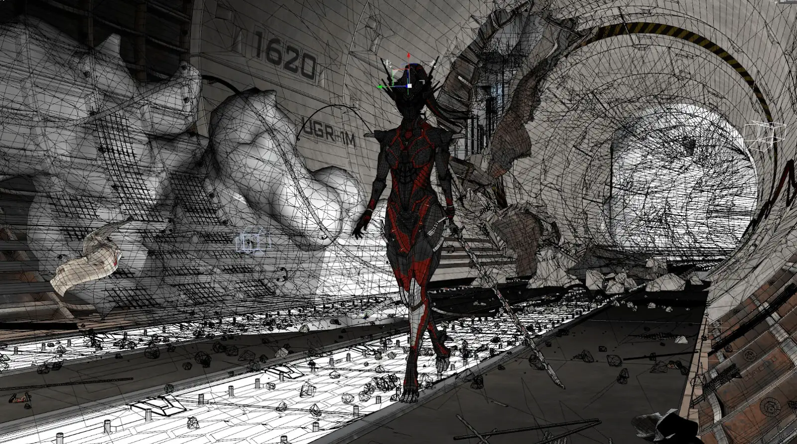 参考：Tark_Ark线框渲染