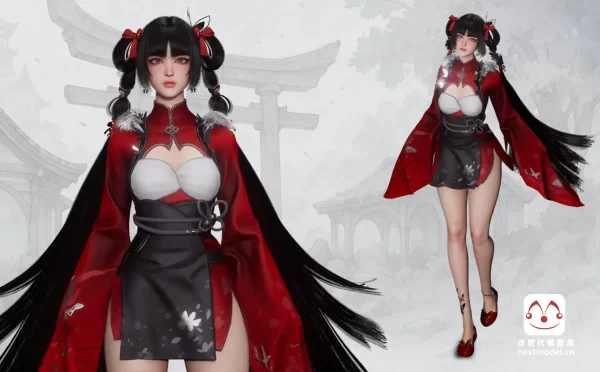 亚洲少女角色 Xiao Jue