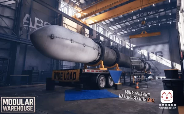 模块化工厂\工业仓库\机库\工厂仓库场景