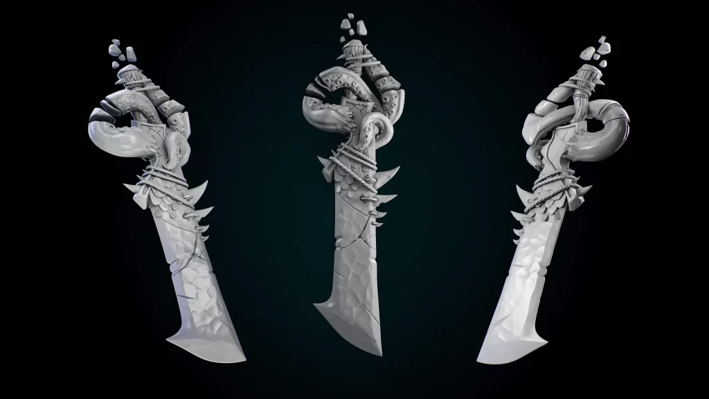风格化3D道具制作：《渔夫之剑》全流程解析-次世代模型库