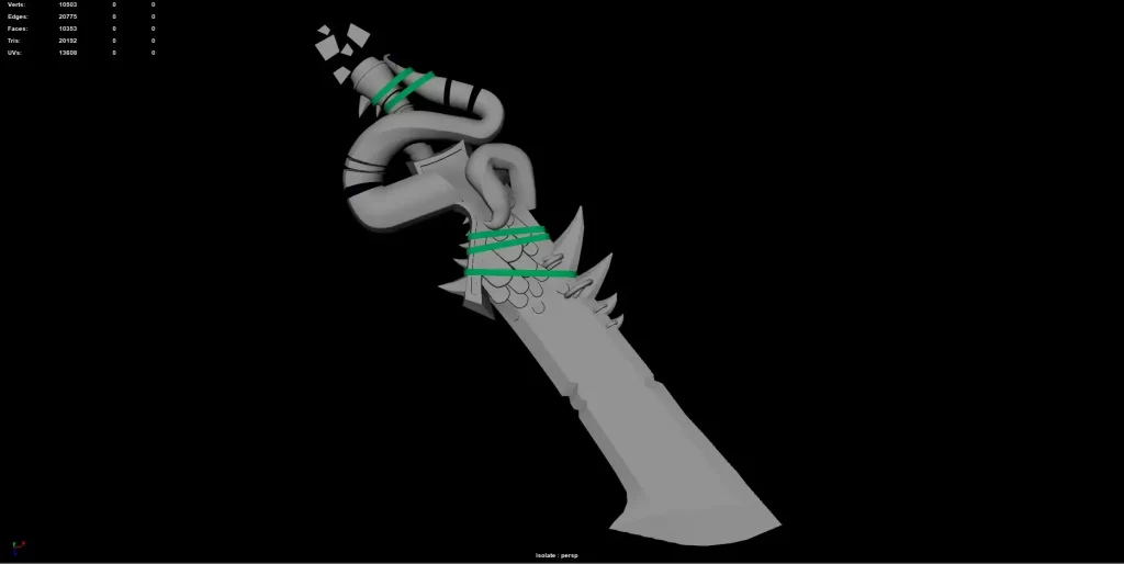 风格化3D道具制作：《渔夫之剑》全流程解析-次世代模型库