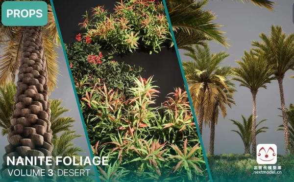 沙漠生物群落\Nanite植被\植物模型