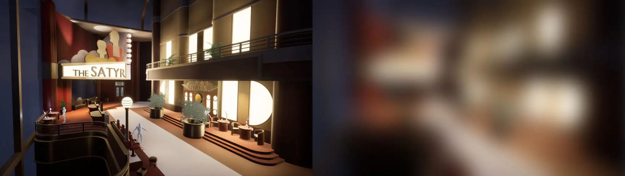生化奇兵风格环境作品《葬于深海》:Blender全流程制作拆解-次世代模型库 Photoshop中使用高斯模糊测试进行场景焦点分析的操作界面