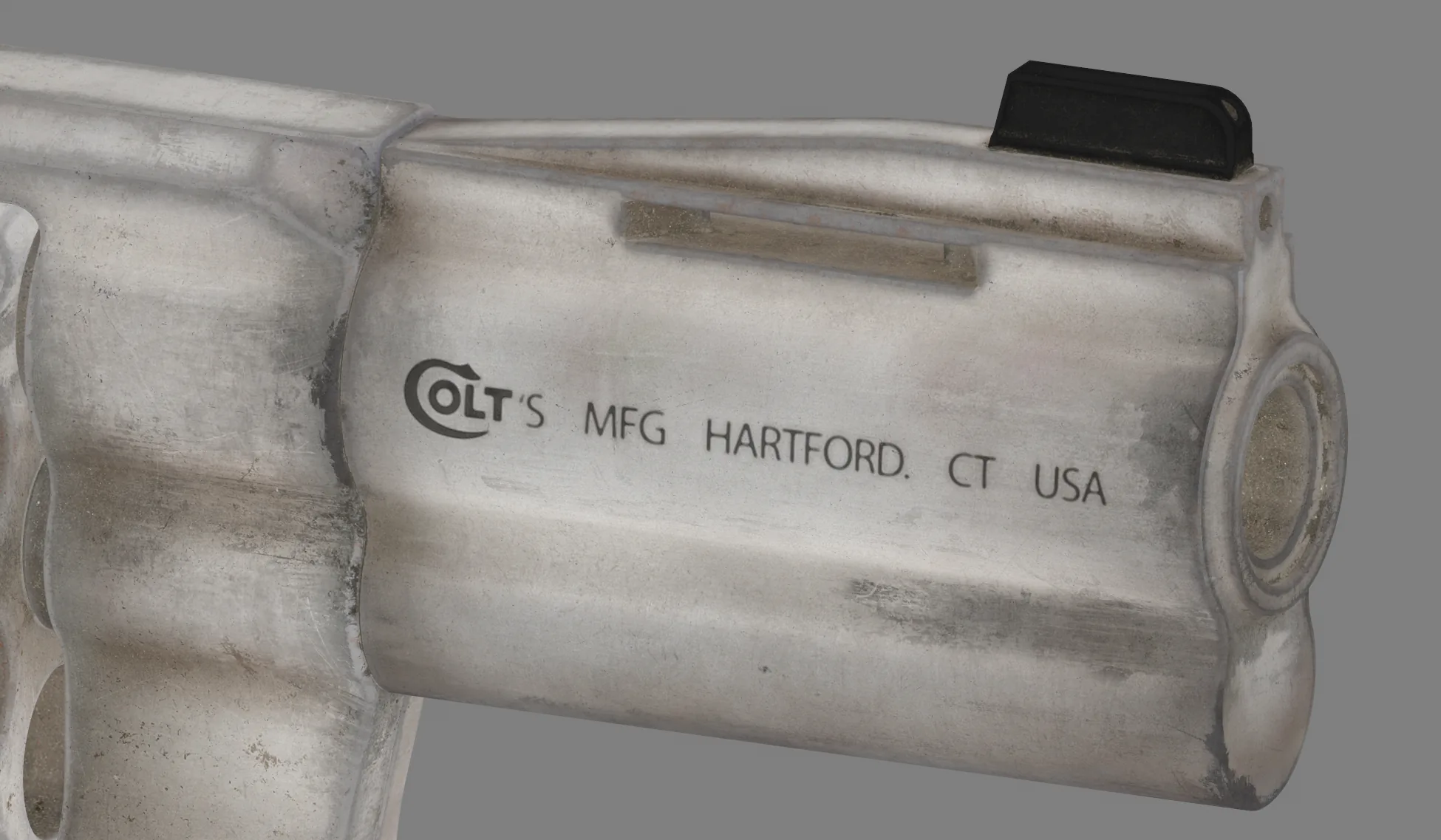 Colt Python 左轮手枪反照率与色彩