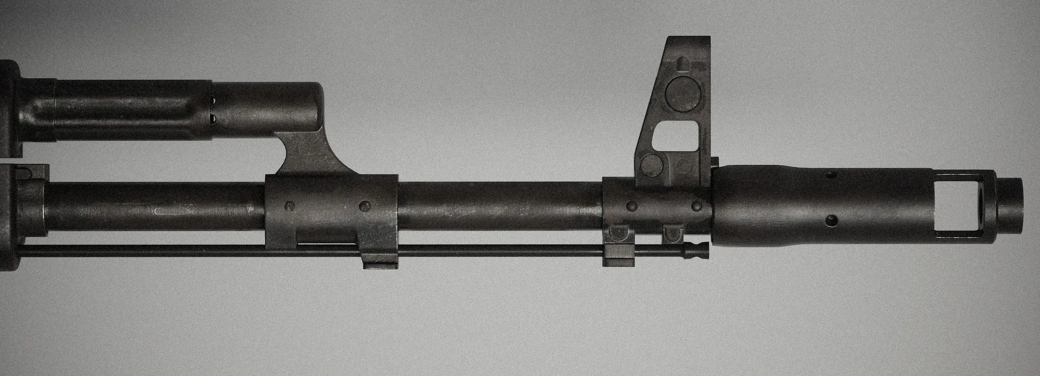 枪管特写渲染 AK-74 枪管与准星特写渲染