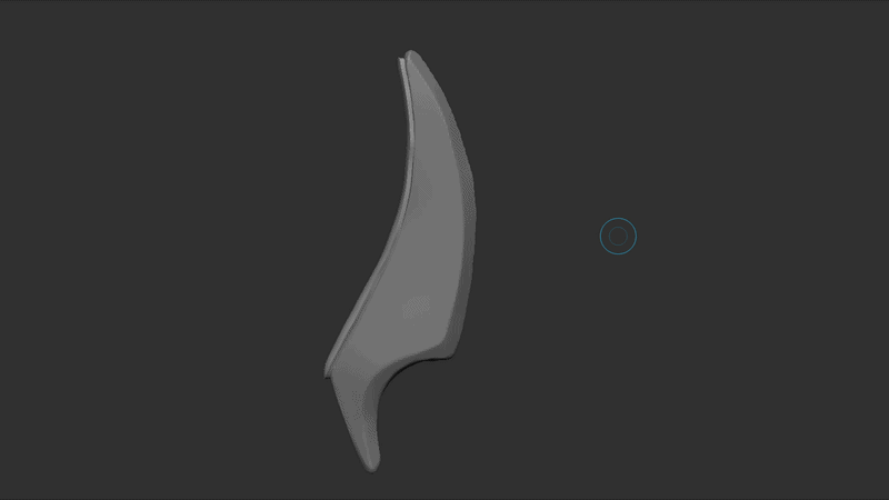 ZBrush 雕刻过程 ZBrush 中雕刻剑身主体轮廓的阶段性过程