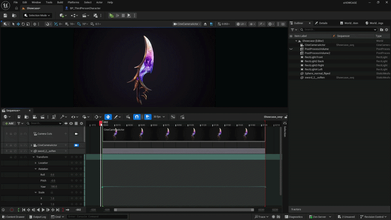 Movie Render Queue 设置 Unreal Engine 5 中设置 Movie Render Queue 输出参数的界面
