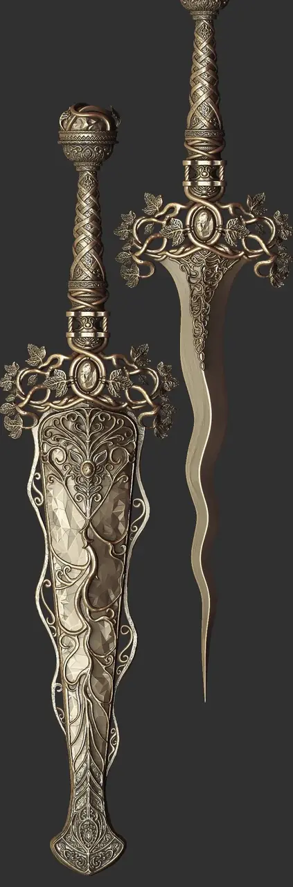 ZBrush 高模：缠绕枝蔓细节