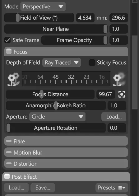Marmoset Toolbag 5 相机对焦设置