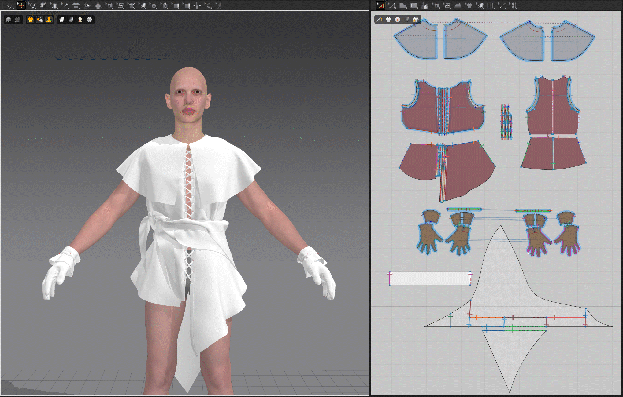 Marvelous Designer 版型模拟 Marvelous Designer 服装版型与模拟过程