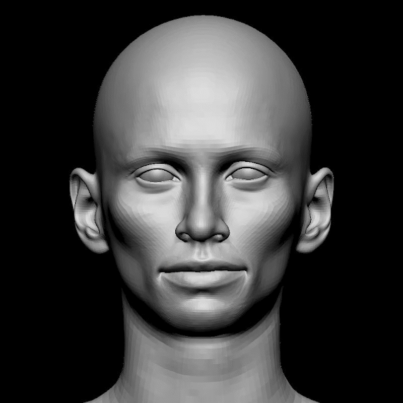 头部高模雕刻过程 ZBrush 中头部高模从基础到细节雕刻过程