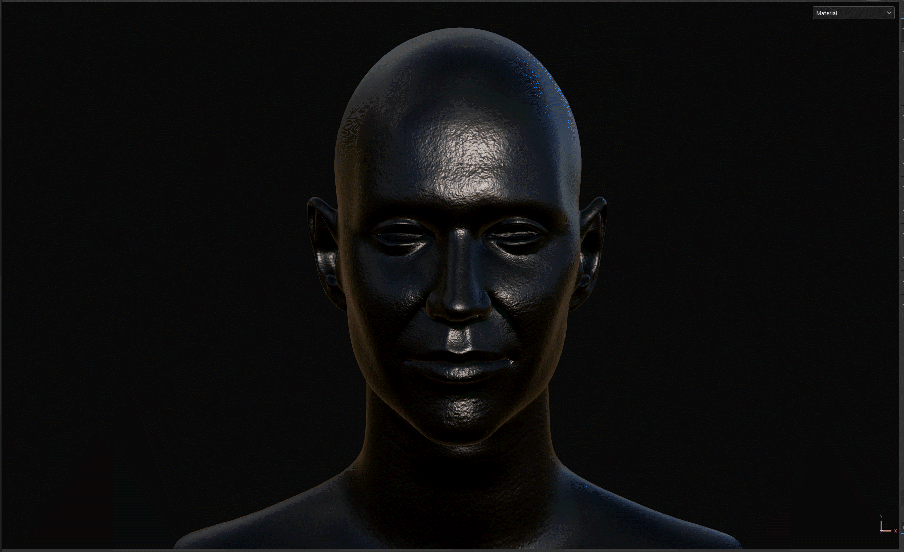 面部贴图绘制过程 Substance Painter 中角色面部贴图绘制过程