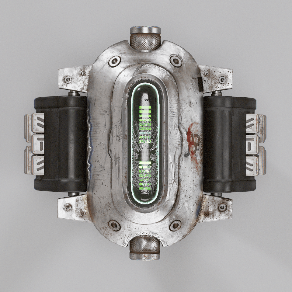 Marmoset Toolbag 打光渲染展示 Marmoset Toolbag 中科幻腕带最终打光与渲染展示 GIF 动画