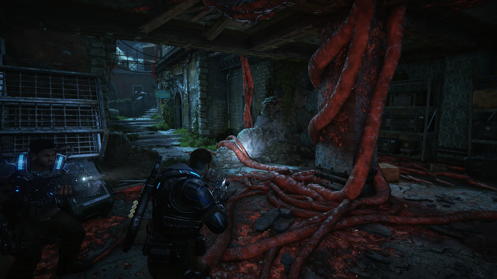 战争机器4 AO 最高画质 《Gears of War 4》环境光遮蔽最高画质(Ultra)画面(Before)