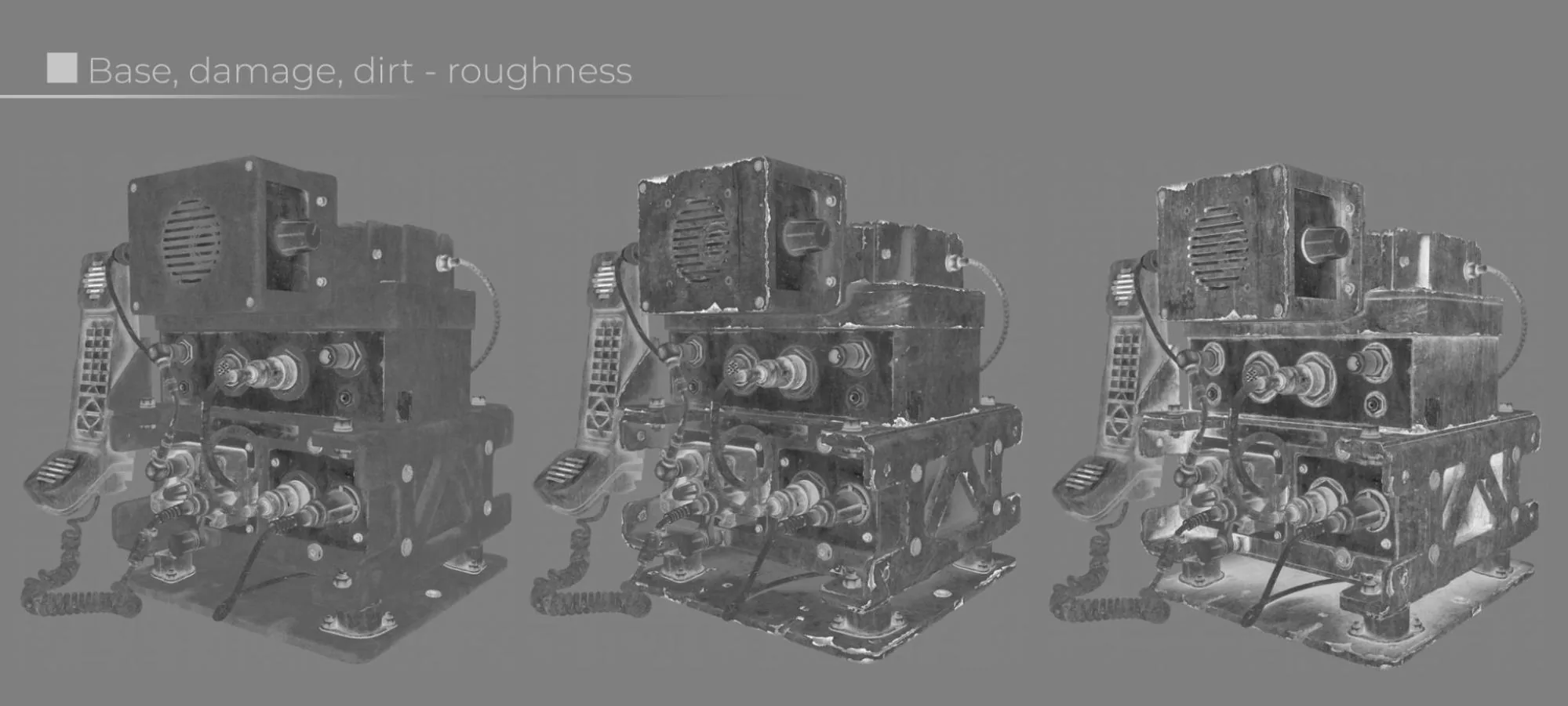 灰尘划痕 PRC-2082 贴图制作,灰尘与划痕叠加效果